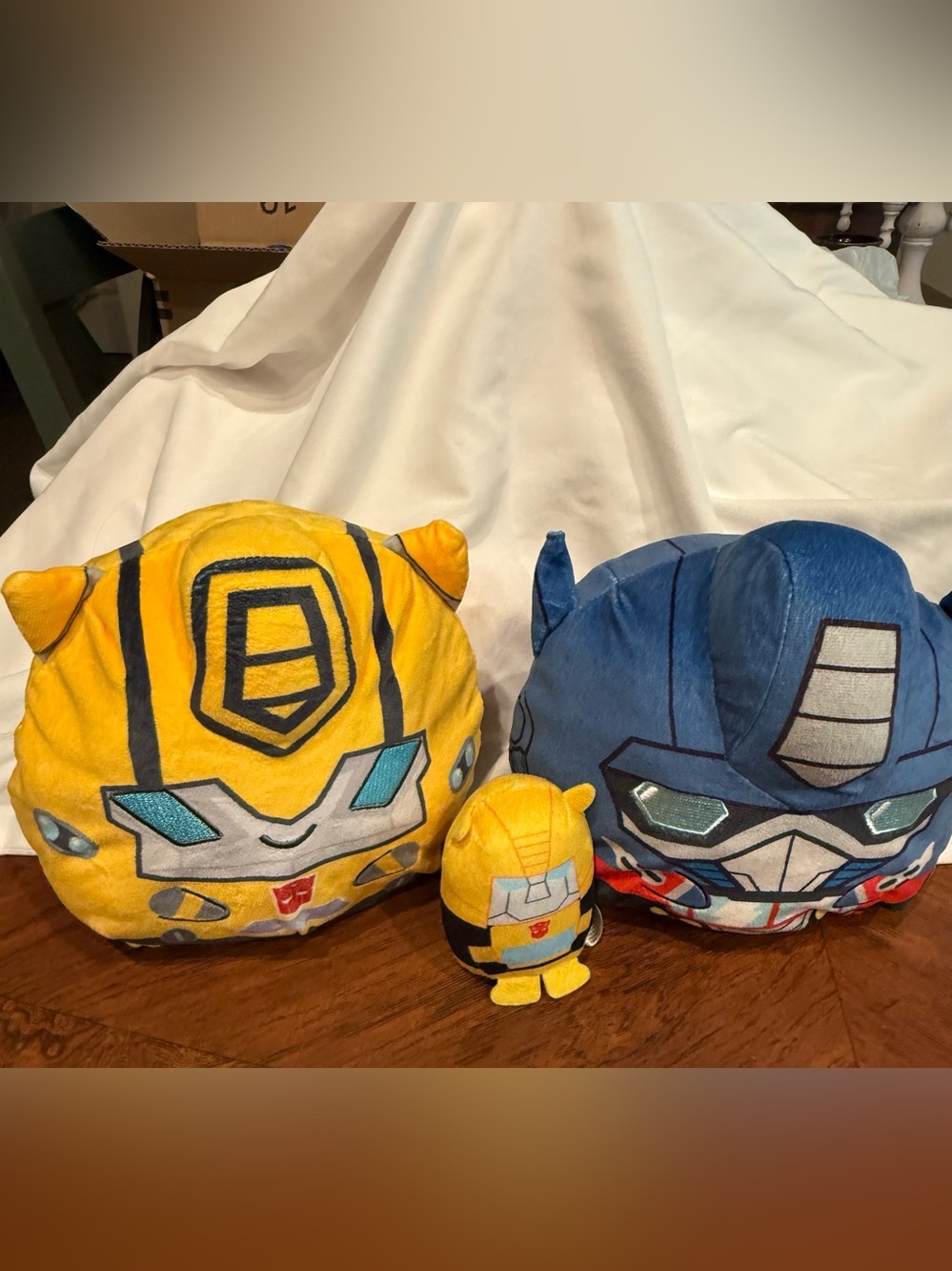 Plush transformer Character Kids Toy - Yellow and Blue
